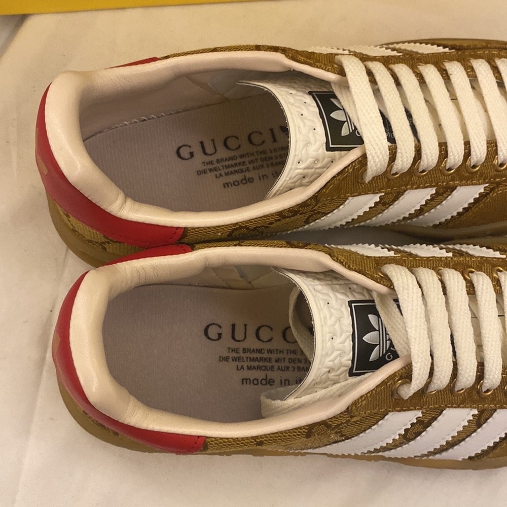 Gucci Brown and White Sneakers - Picture 6 of 7